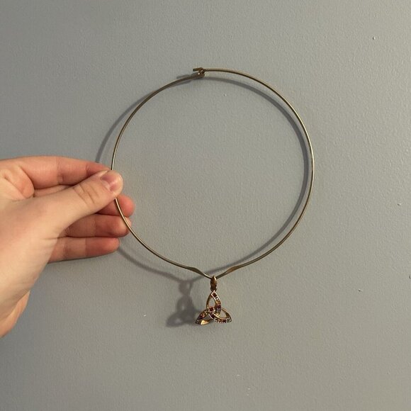 Unbranded Jewelry - Vintage 90s Y2K Pendant Chocker Necklace Rainbow Jewelry Christmas Holiday